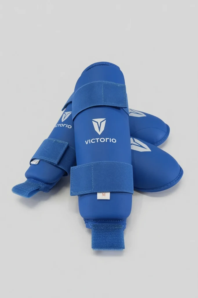 Karate štitnici za noge Victorio plavi