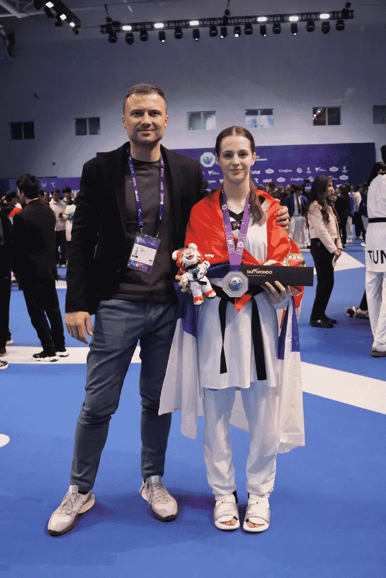 Petar Vidaković Taekwondo World Junior Championships Uzbekistan Jana Djuranovic